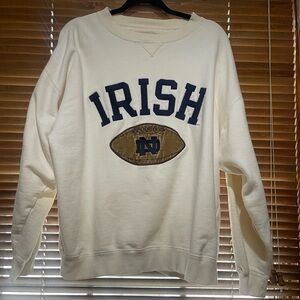 Vintage Notre Dame Football Sweatshirt XL Gear for Sports
